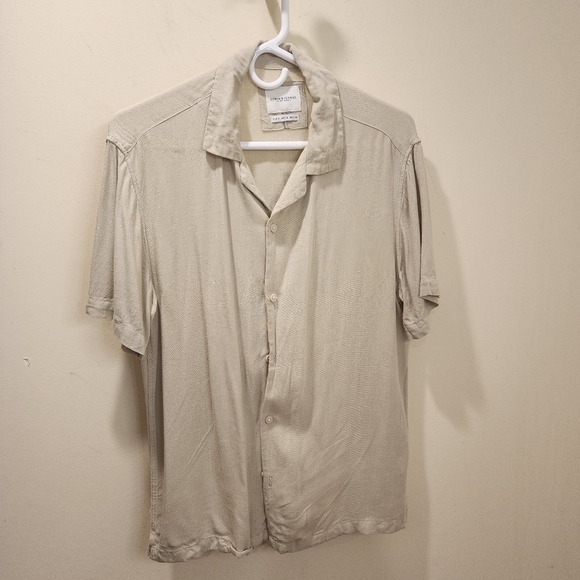 Denim and Flower men's tropical short Sleeves shirt size S - Picture 3 of 7